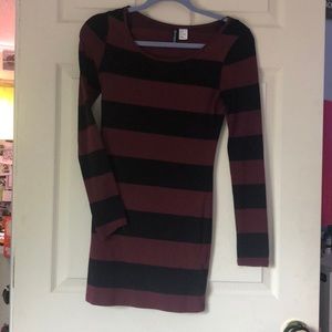 Long sleeve mini dress